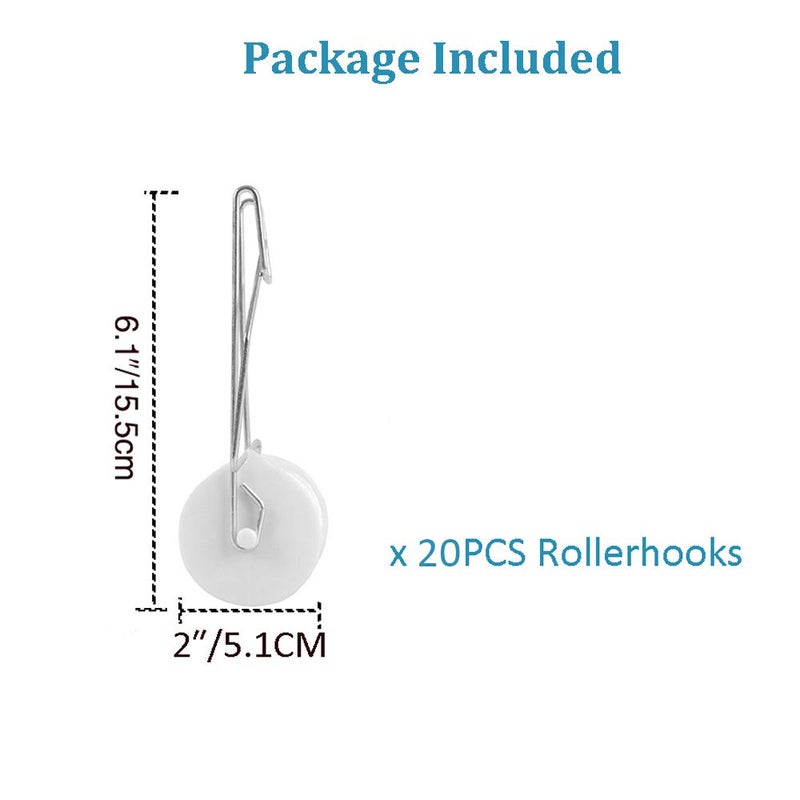 Bandelt 20 Pack Tomato Trellis Roller Hooks with 49.2FT String for Tomato,Plant, Greenhouse,Flower Vine Twine Crop Trellis Kit Plant Roller Hook - Image 3